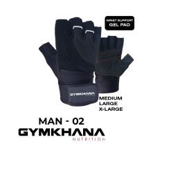 Gymkhana Pro Fitness Gloves Wrist Wrap Man-02 Gymkhana Pro Fitness Gloves Wrist Wrap Man-02