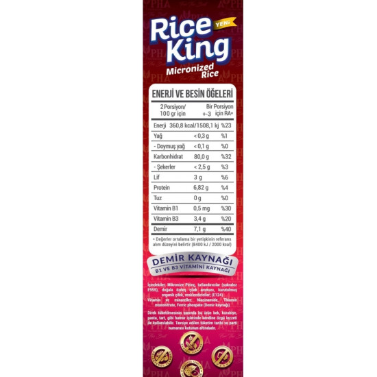 Rice King Mikronize Pirinç 'Çilek 350gr
